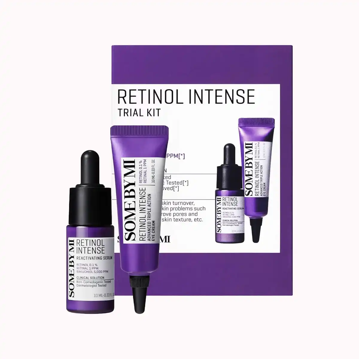 کیت رتینول اینتنس جوانساز و ضدچروک سام بای می (SOME BY MI RETINOL INTENSE TRIAL KIT ) - کاهش چین و چروک و خطوط ریز صورت و دور | Atiyeh Cosmetic