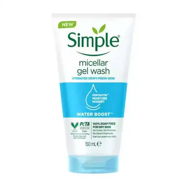 ژل اسکراپ شستشوی پوست چرب و مختلط سیمپل simple مدل Purifying _ اورجینال